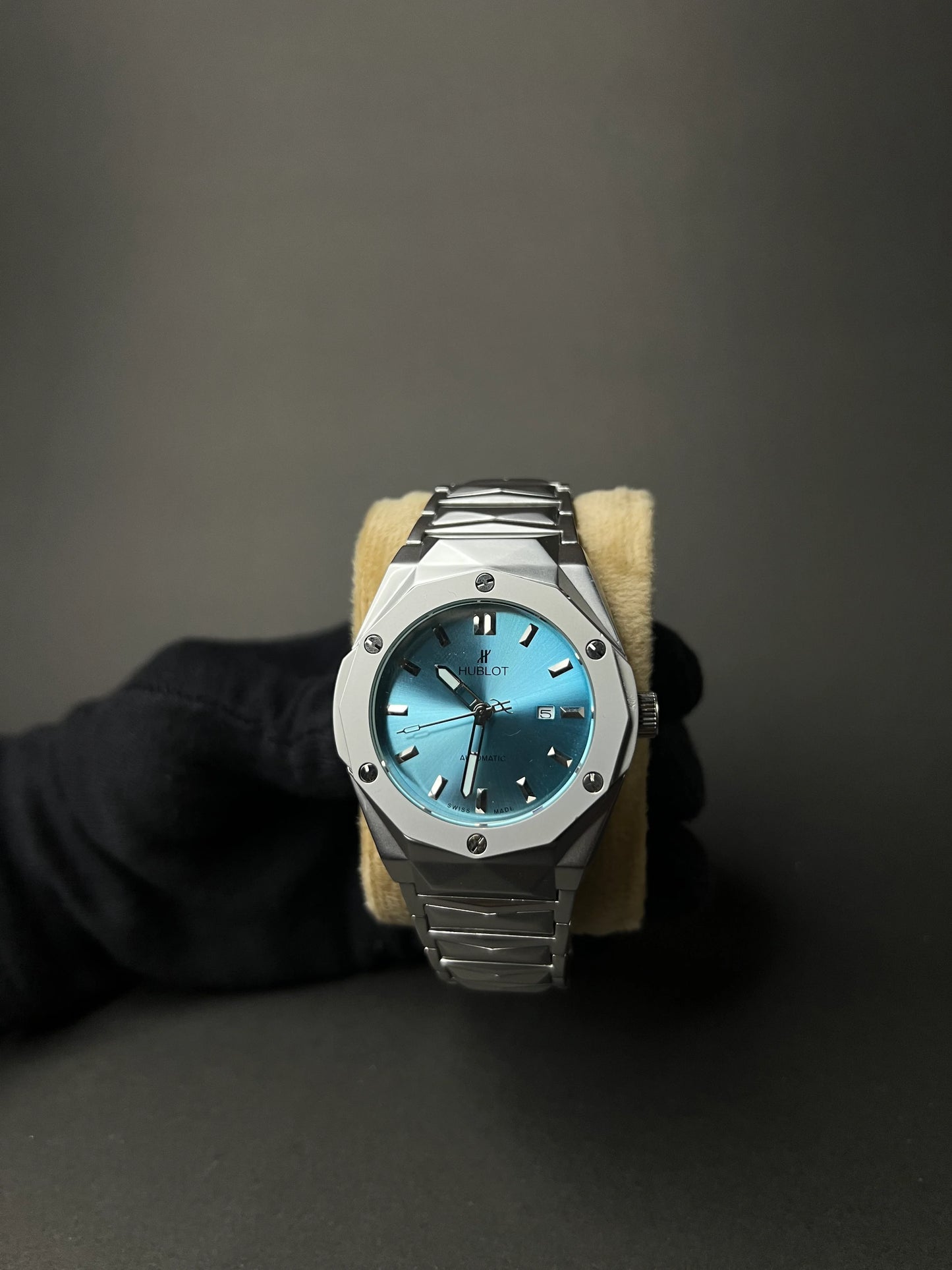 Hublot Diamond Cut Skeleton watch Available in Three Colour ....